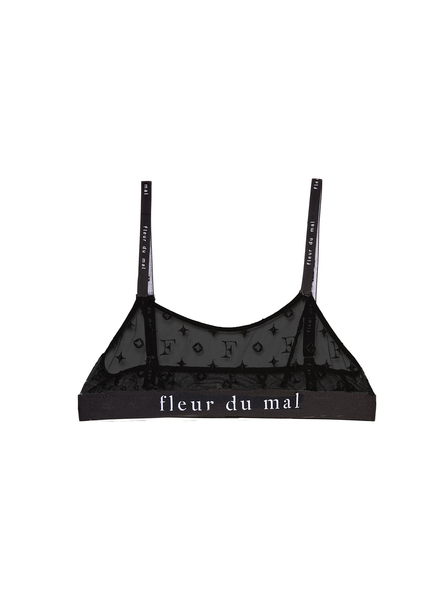 Monogram Embroidery Soft Bralette