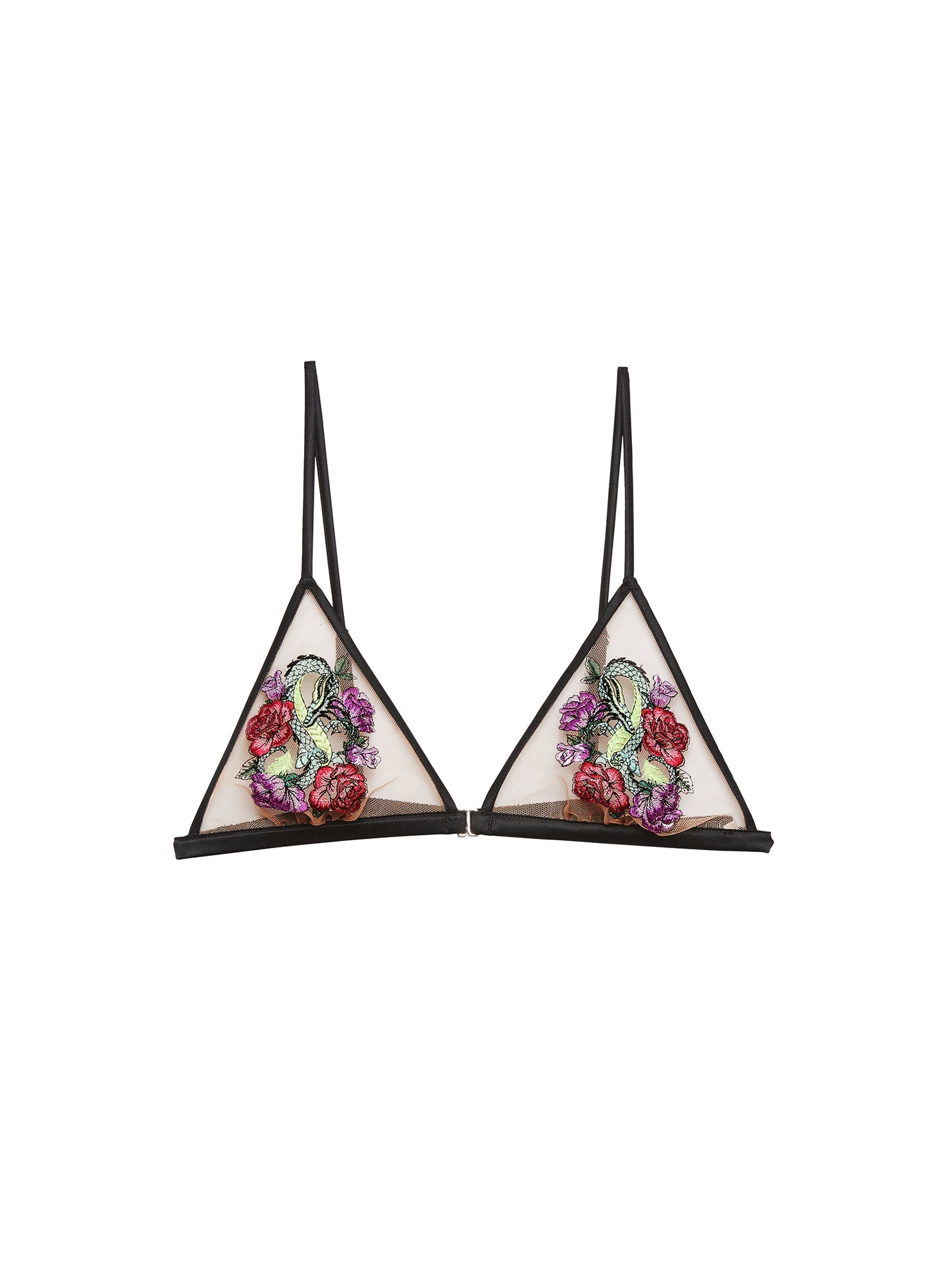 Dragon Embroidery Triangle Bra Lexy s Lingerie